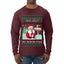 Ask Your Mom About My North Pole Naughty Santa, Ugly Christmas Sweater Unisex Mens Long Sleeve Shirt