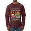 Dashing Through The Snow Classic 90s Holiday Movie, Ugly Christmas Sweater Unisex Mens Long Sleeve Shirt