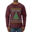 Deck The Halls With Guns & Ammo Fa La La La La, Ugly Christmas Sweater Unisex Mens Long Sleeve Shirt