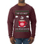 I'm So Hot You Should Blow Me Hot Cocoa, Ugly Christmas Sweater Unisex Mens Long Sleeve Shirt