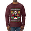 You're On Santa's Naughty List ICE Agent, Ugly Christmas Sweater Unisex Mens Long Sleeve Shirt