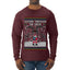 Goopin' Through The Snow Gamer Santa, Ugly Christmas Sweater Unisex Mens Long Sleeve Shirt