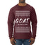 G.O.A.T. God Over All Things, Ugly Christmas Sweater Unisex Mens Long Sleeve Shirt