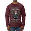 Santa Christmas Type Shit, Ugly Christmas Sweater Unisex Mens Long Sleeve Shirt