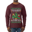 From The Windows To The Walls I'm About To Deck These Halls, Ugly Christmas Sweater Unisex Mens Long Sleeve Shirt