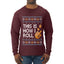 This Is How I Roll Dreidel Hanukkah, Ugly Christmas Sweater Unisex Mens Long Sleeve Shirt