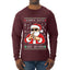 Santa Says 6 7 Numbers Meme, Ugly Christmas Sweater Unisex Mens Long Sleeve Shirt