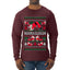 Namasleigh, Namaste Yoga Santa Claus, Ugly Christmas Sweater Unisex Mens Long Sleeve Shirt