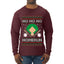 Ho Ho Ho Homerun, Baseball Fan Christmas Design, Ugly Christmas Sweater Unisex Mens Long Sleeve Shirt