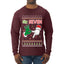 6 7 Christmas Hands, Ugly Christmas Sweater Unisex Mens Long Sleeve Shirt