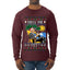 Miss Me Yet? President USA Design, Ugly Christmas Sweater Unisex Mens Long Sleeve Shirt