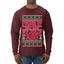 Pucker Up And Kiss My Jolly Ass, Ugly Christmas Sweater Unisex Mens Long Sleeve Shirt