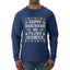 Happy Hanukkah Ya Filthy Schmuck, Ugly Christmas Sweater Unisex Mens Long Sleeve Shirt