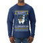 Happy Llamakkah, Ugly Christmas Sweater Unisex Mens Long Sleeve Shirt