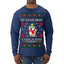 Good News I Saw a Dog Today Funny Ugly Christmas Sweater Mens Long Sleeve Shirt