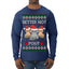 Better Not Pout, Cute Sad Santa Cats | Funny Ugly Christmas Sweater Mens Long Sleeve Shirt