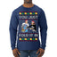 You Just Fold It In Funny Enchilada Moira David TV Sitcom Ugly Christmas Sweater Mens Long Sleeve Shirt