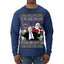 Put the Cookies Down Make America Healthy Again RFK Ugly Christmas Sweater Mens Long Sleeve Shirt