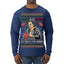 Gabagool It's What's for Dinner, Funny Tony Italian NJ New Jersey Mafia, Classic TV Show Ugly Christmas Sweater Mens Long Sleeve Shirt