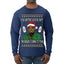 You Better Watch Out, the Diddler's Coming to Town, Funny Santa P Diddy Diddler Funny Party Viral Music Baby Oil Meme Ugly Christmas Sweater Mens Long Sleeve Shirt
