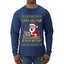 Santa Saw Your Search History, Funny Internet Humor, Ugly Christmas Sweater Mens Long Sleeve Shirt