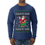 Sleigh My Name Sleigh My Name, Pop Singers, Song Lyrics Pun, Santa Sleigh, Ugly Christmas Sweater Mens Long Sleeve Shirt