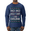 Ho Ho I'm Drunk, Funny Humor Christmas Unisex Sweater, Ugly Christmas Sweater Mens Long Sleeve Shirt