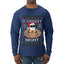 O Swoley Night, Exercise and Fitness Enthusiast, Ugly Christmas Sweater Mens Long Sleeve Shirt