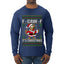 F-CAW-F IT'S CHRISTMAS, Ugly Christmas Sweater Mens Long Sleeve Shirt