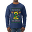 Feliz Navidad Mis Amigos!, Ugly Christmas Sweater Mens Long Sleeve Shirt