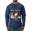 Merry Christmas Y'all Christmas Sweater, Ugly Christmas Sweater Mens Long Sleeve Shirt