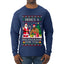 Here's A Big Package For You Santa Christmas Sweater, Ugly Christmas Sweater Mens Long Sleeve Shirt