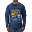 Christmas Brainrot, Ugly Christmas Sweater Mens Long Sleeve Shirt