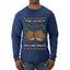He Loves my Chestnuts, Ugly Christmas Sweater Unisex Mens Long Sleeve Shirt