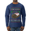 She Loves my Yule Log, Ugly Christmas Sweater Mens Long Sleeve Shirt