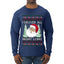 I Deliver All Night Long, Ugly Christmas Sweater Unisex Mens Long Sleeve Shirt