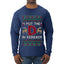 I Put The D In Reindeer, Ugly Christmas Sweater Unisex Mens Long Sleeve Shirt