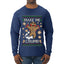 Make Me Crumb, Ugly Christmas Sweater Unisex Mens Long Sleeve Shirt
