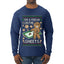 I'm A Freak On The Sheets, Ugly Christmas Sweater Unisex Mens Long Sleeve Shirt