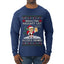 Redacted Naughty List Access Denied, Ugly Christmas Sweater Unisex Unisex Mens Long Sleeve Shirt