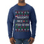 Naughty Nice 6 7 Checklist, Ugly Christmas Sweater Unisex Mens Long Sleeve Shirt
