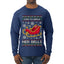 I Like To Jingle Her Bells, Ugly Christmas Sweater Unisex Mens Long Sleeve Shirt