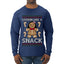 Lookin Like A Snack, Ugly Christmas Sweater Unisex Mens Long Sleeve Shirt