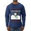 Snowman, Ugly Christmas Sweater Unisex Mens Long Sleeve Shirt