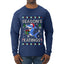 Season's Eatings Shark, Ugly Christmas Sweater Unisex Mens Long Sleeve Shirt