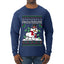 Frostitute, Ugly Christmas Sweater Unisex Mens Long Sleeve Shirt