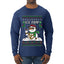 Ice Pimp, Ugly Christmas Sweater Unisex Mens Long Sleeve Shirt