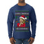 La Mas Chismosa De La Navidad, Ugly Christmas Sweater Unisex Mens Long Sleeve Shirt