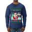 Ask Your Mom About My North Pole Naughty Santa, Ugly Christmas Sweater Unisex Mens Long Sleeve Shirt