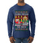 Dashing Through The Snow Classic 90s Holiday Movie, Ugly Christmas Sweater Unisex Mens Long Sleeve Shirt